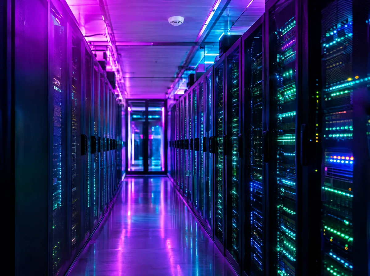 Data center protegido por sistema de detecção de incêndio wireless Firebee