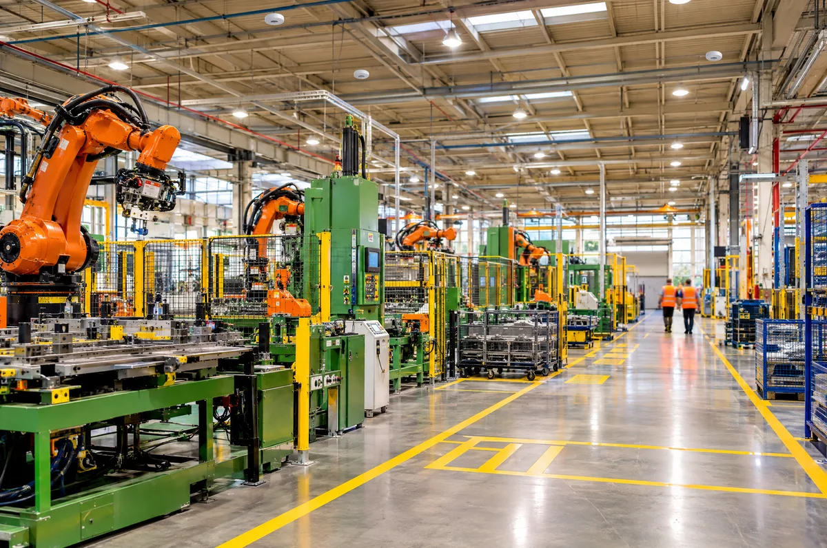 Planta industrial protegida por sistema de detecção de incêndio wireless Firebee